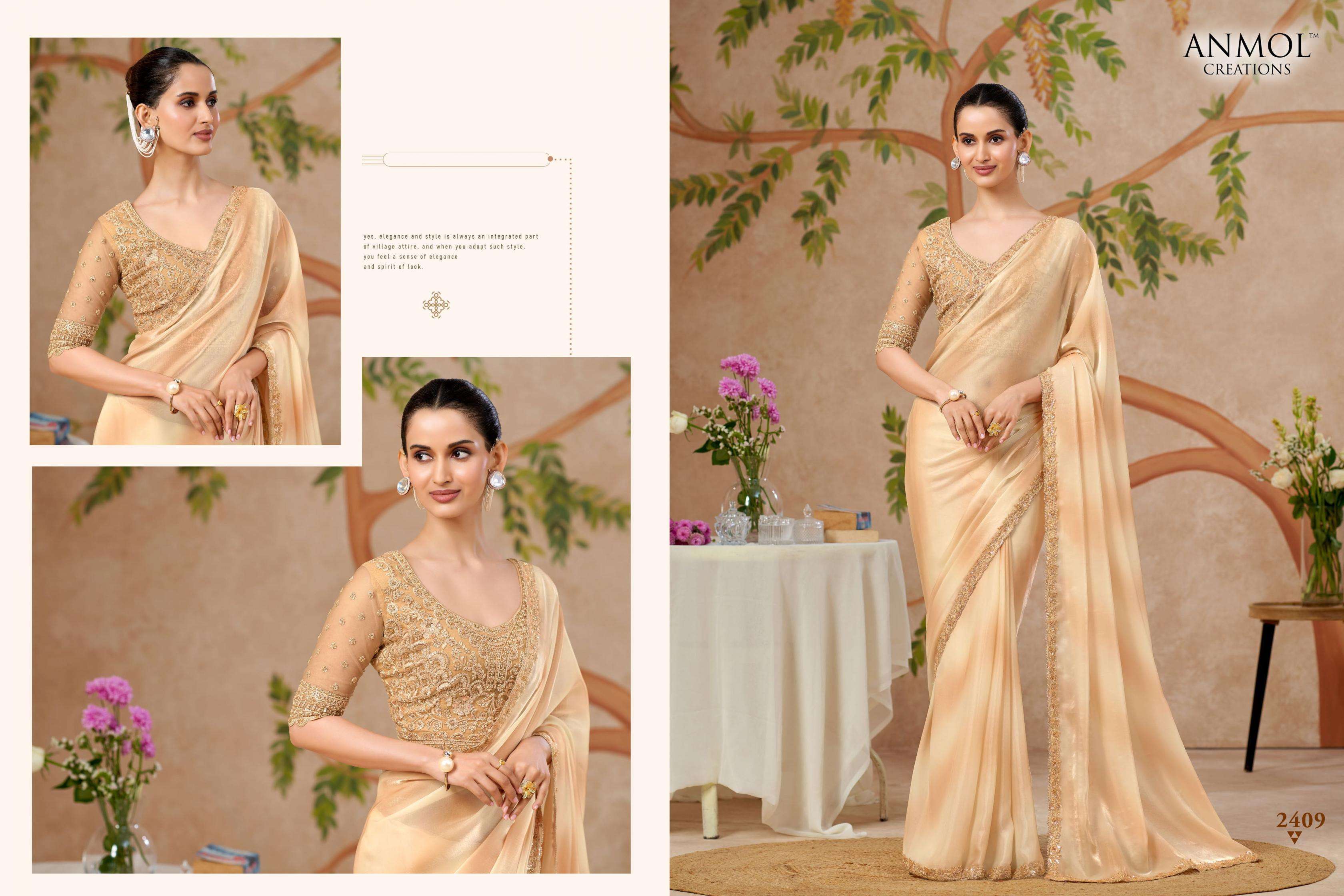 Anmol Creation Presents Kaina Exclusive Fancy Party Wear Trendy Sarees Catalog Wholesaler And Exporter