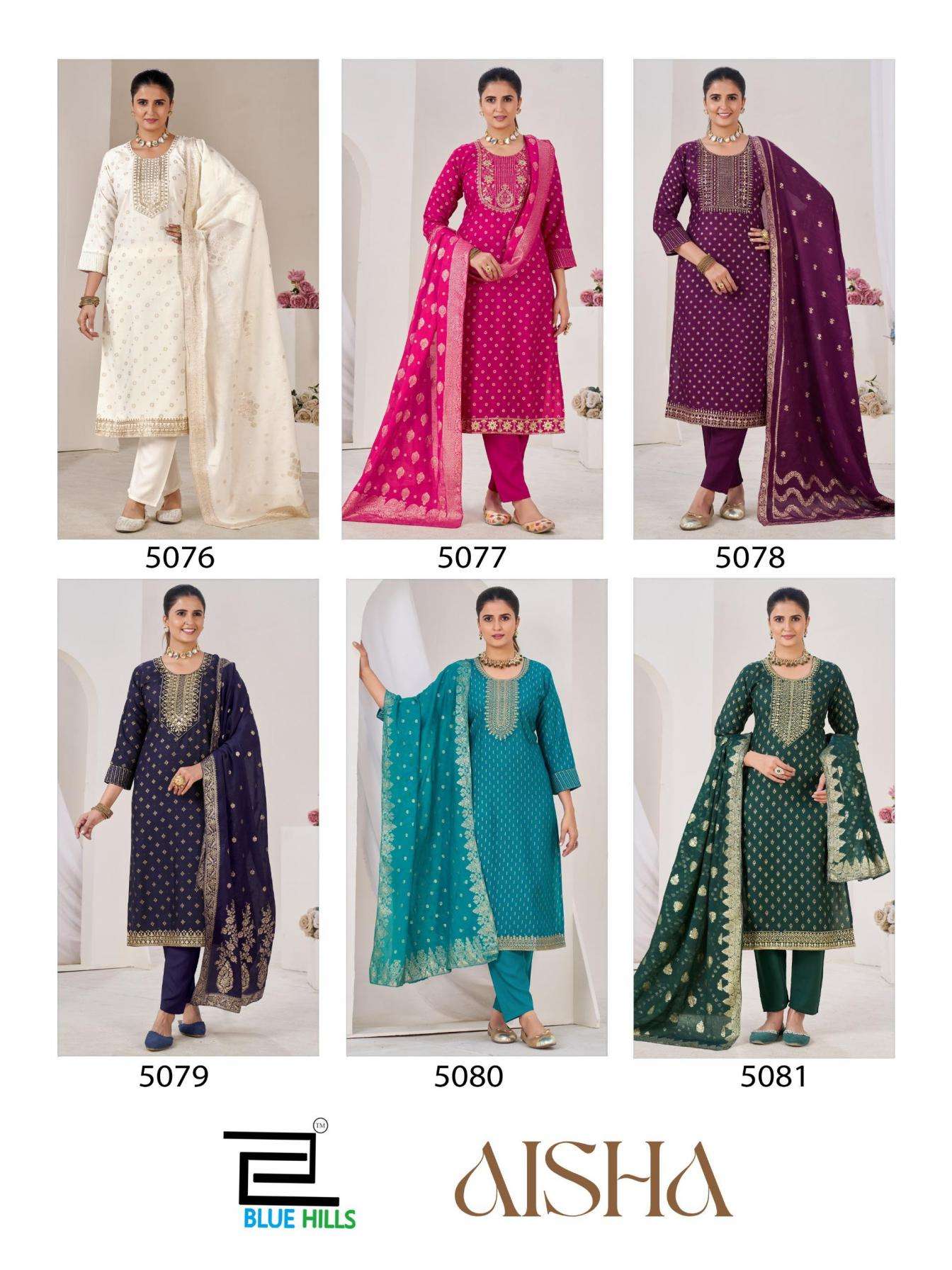 blue hills presents aisha vol 1 rayon readymade shop trendy plus size 3pcs dress