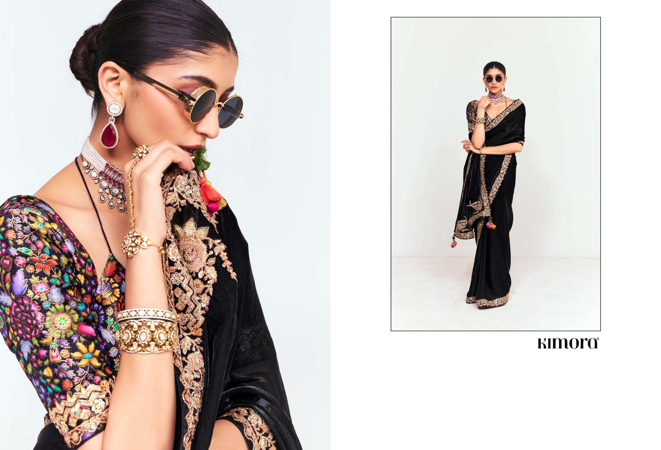 KIMORA PRESENTS DEEWANGI VOL-33 FANCY FEBRICS OCCASION WEAR SAREE CATALOG WHOLESALER AND EXPORTER 