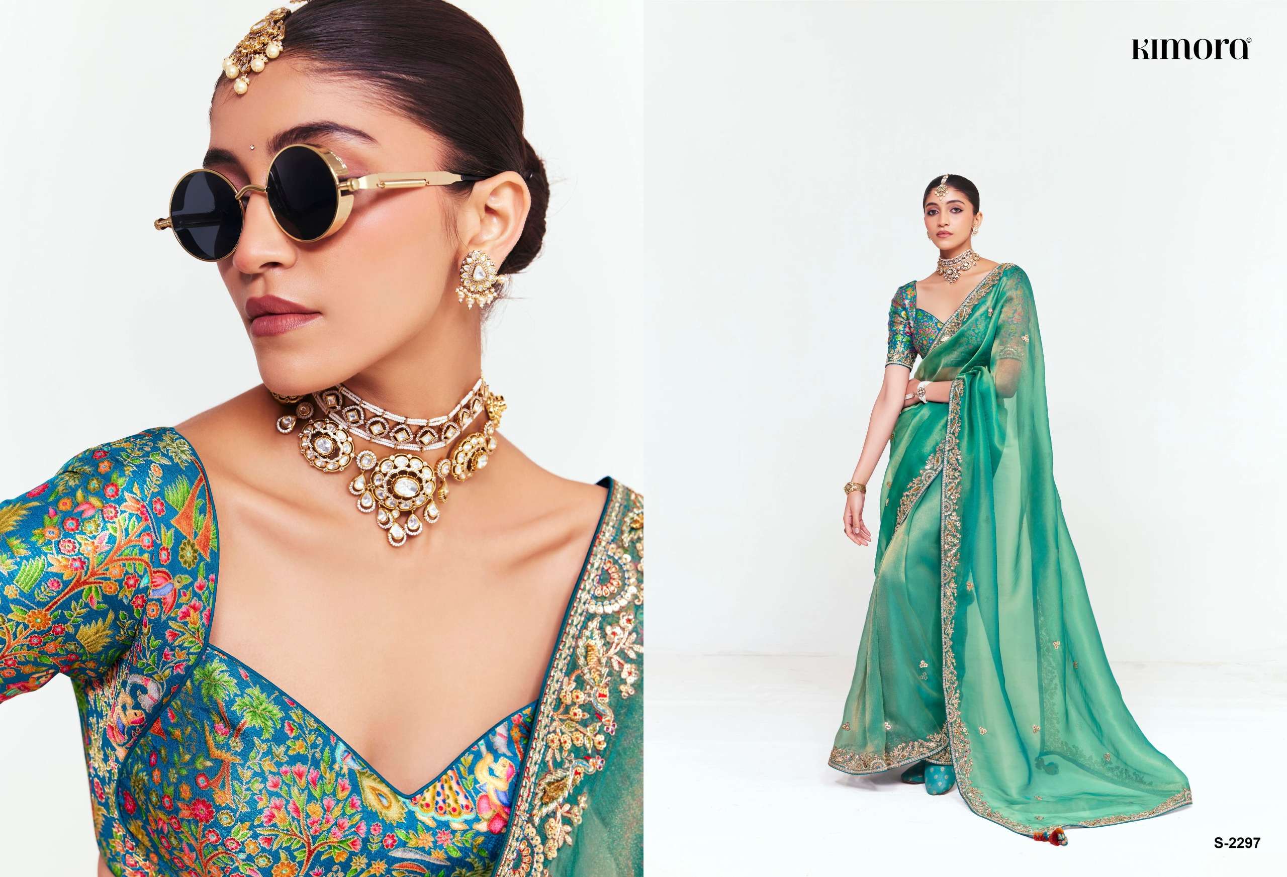 KIMORA PRESENTS DEEWANGI VOL-33 FANCY FEBRICS OCCASION WEAR SAREE CATALOG WHOLESALER AND EXPORTER 