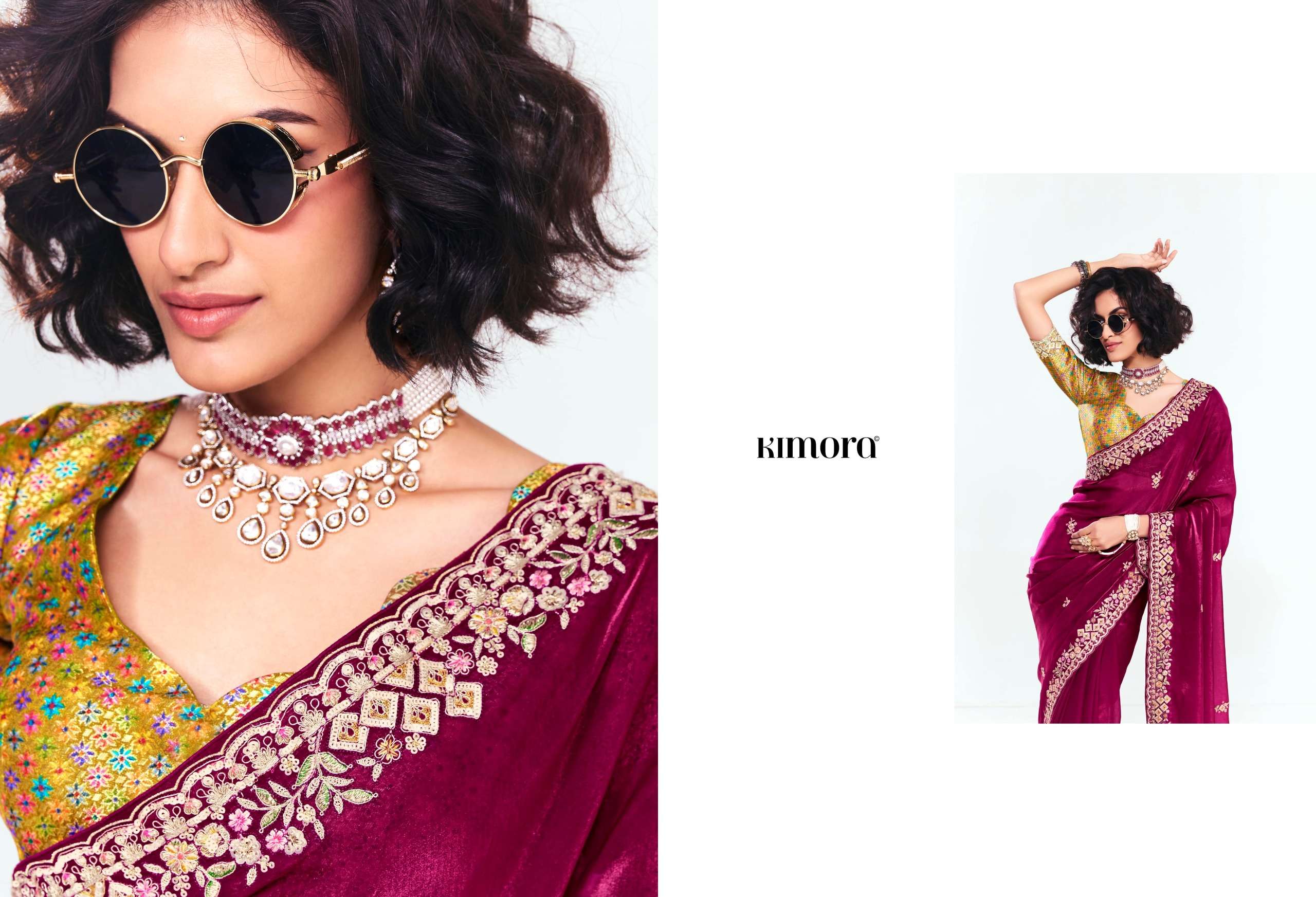 KIMORA PRESENTS DEEWANGI VOL-33 FANCY FEBRICS OCCASION WEAR SAREE CATALOG WHOLESALER AND EXPORTER 