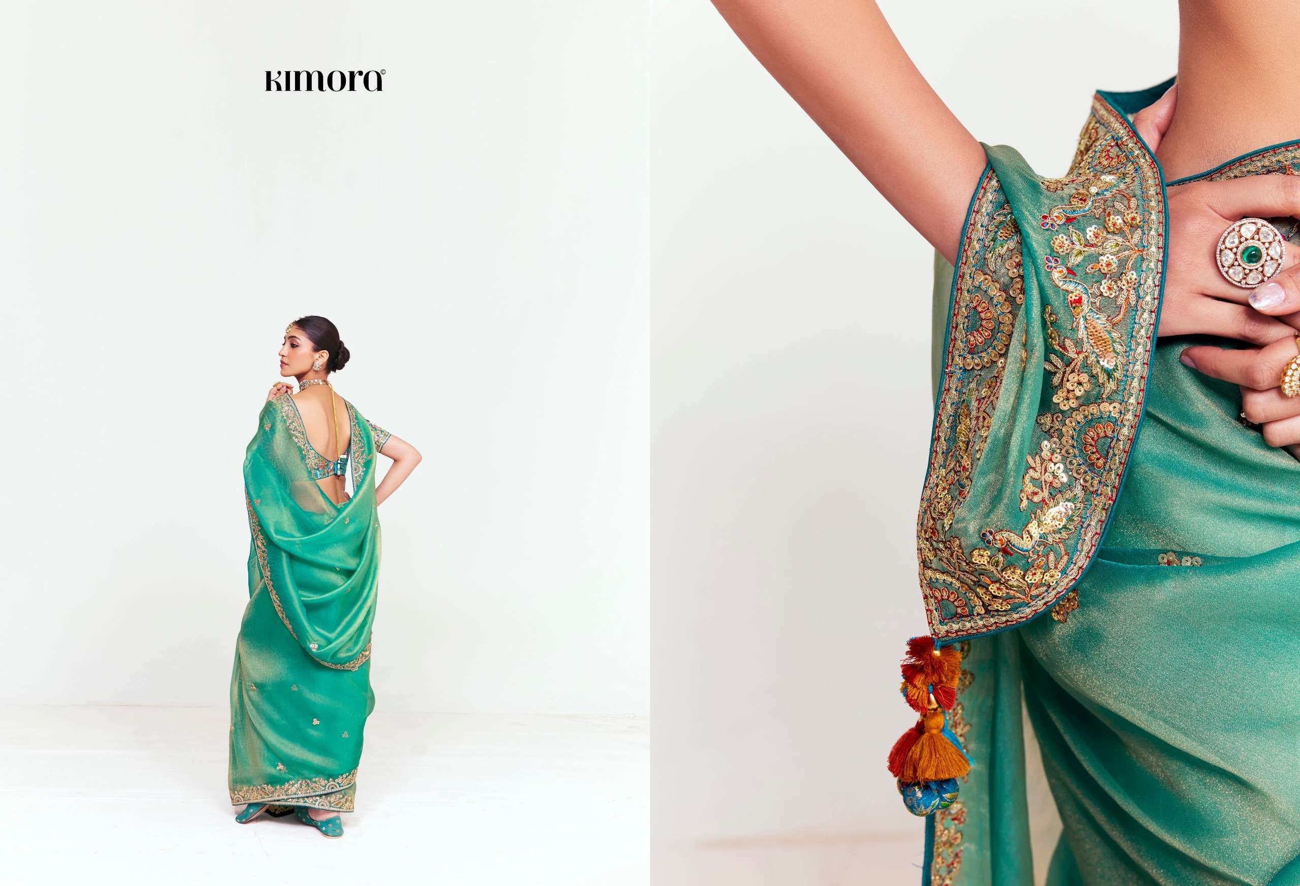 KIMORA PRESENTS DEEWANGI VOL-33 FANCY FEBRICS OCCASION WEAR SAREE CATALOG WHOLESALER AND EXPORTER 