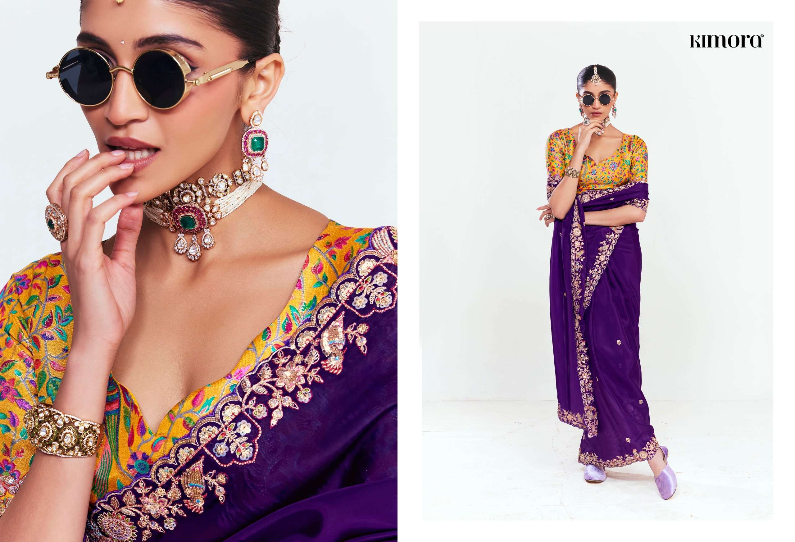 KIMORA PRESENTS DEEWANGI VOL-33 FANCY FEBRICS OCCASION WEAR SAREE CATALOG WHOLESALER AND EXPORTER 