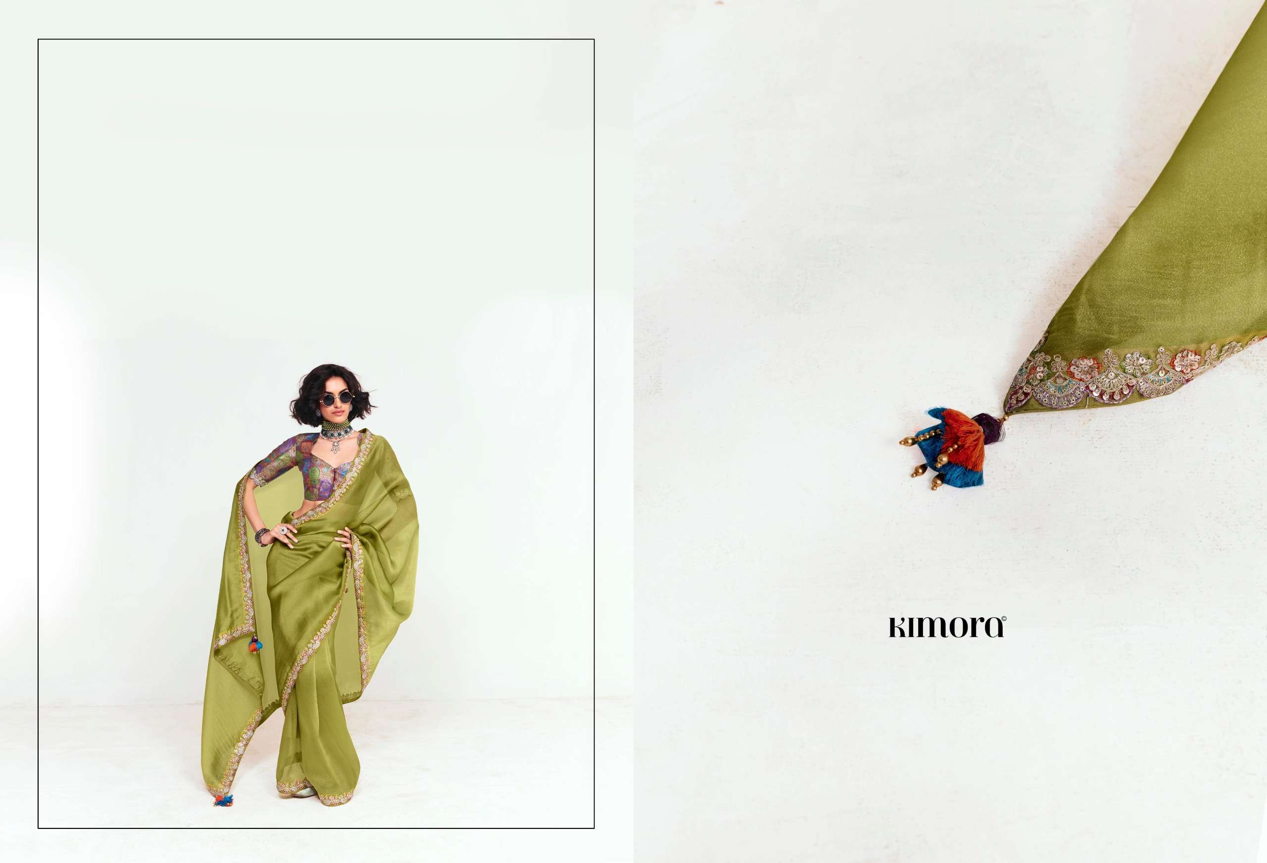 KIMORA PRESENTS DEEWANGI VOL-33 FANCY FEBRICS OCCASION WEAR SAREE CATALOG WHOLESALER AND EXPORTER 