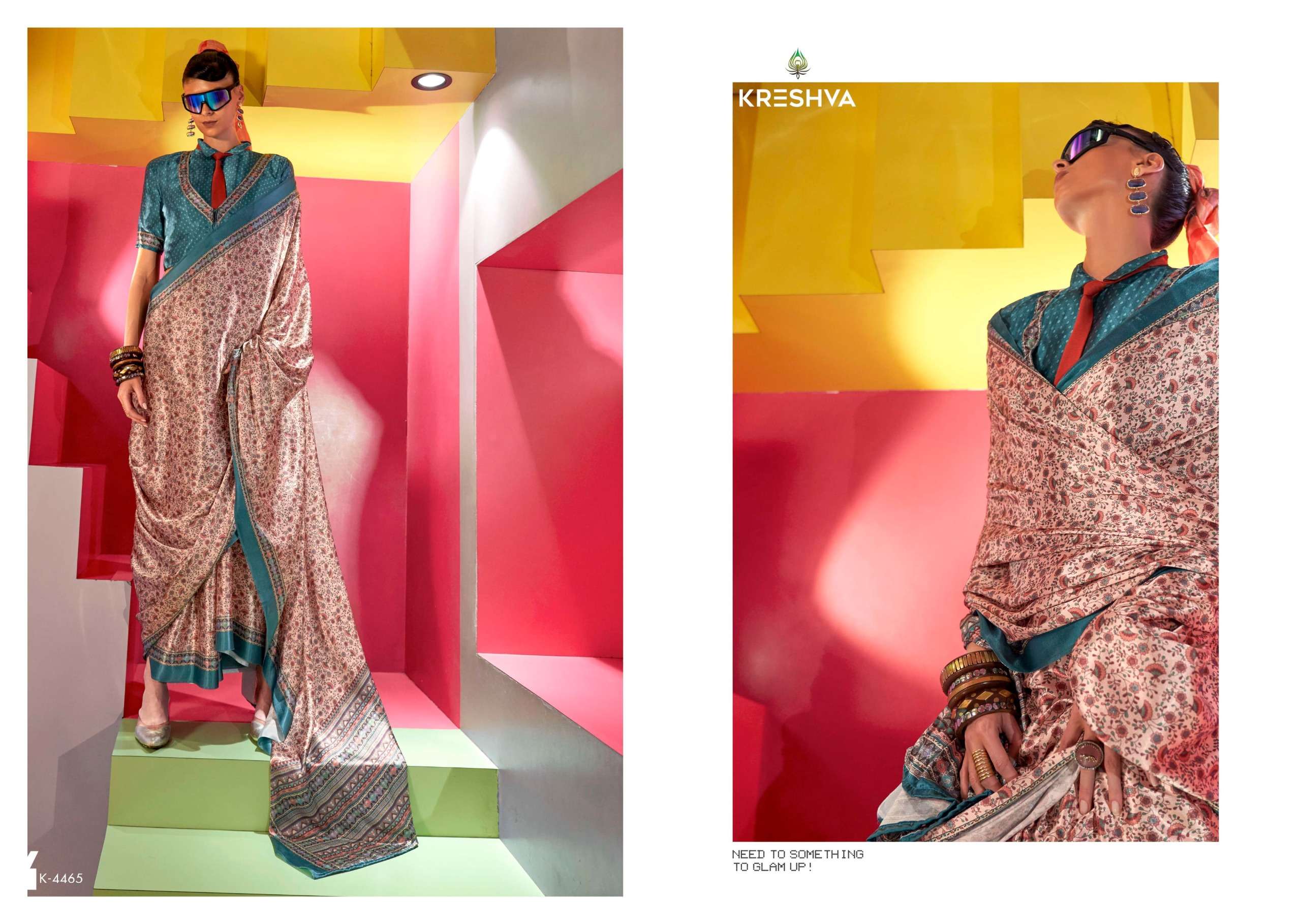 Kreshva Presents Silkina Super Spanish Satin Shop Trendy Sarees Catalog Wholesaler And Exporter 