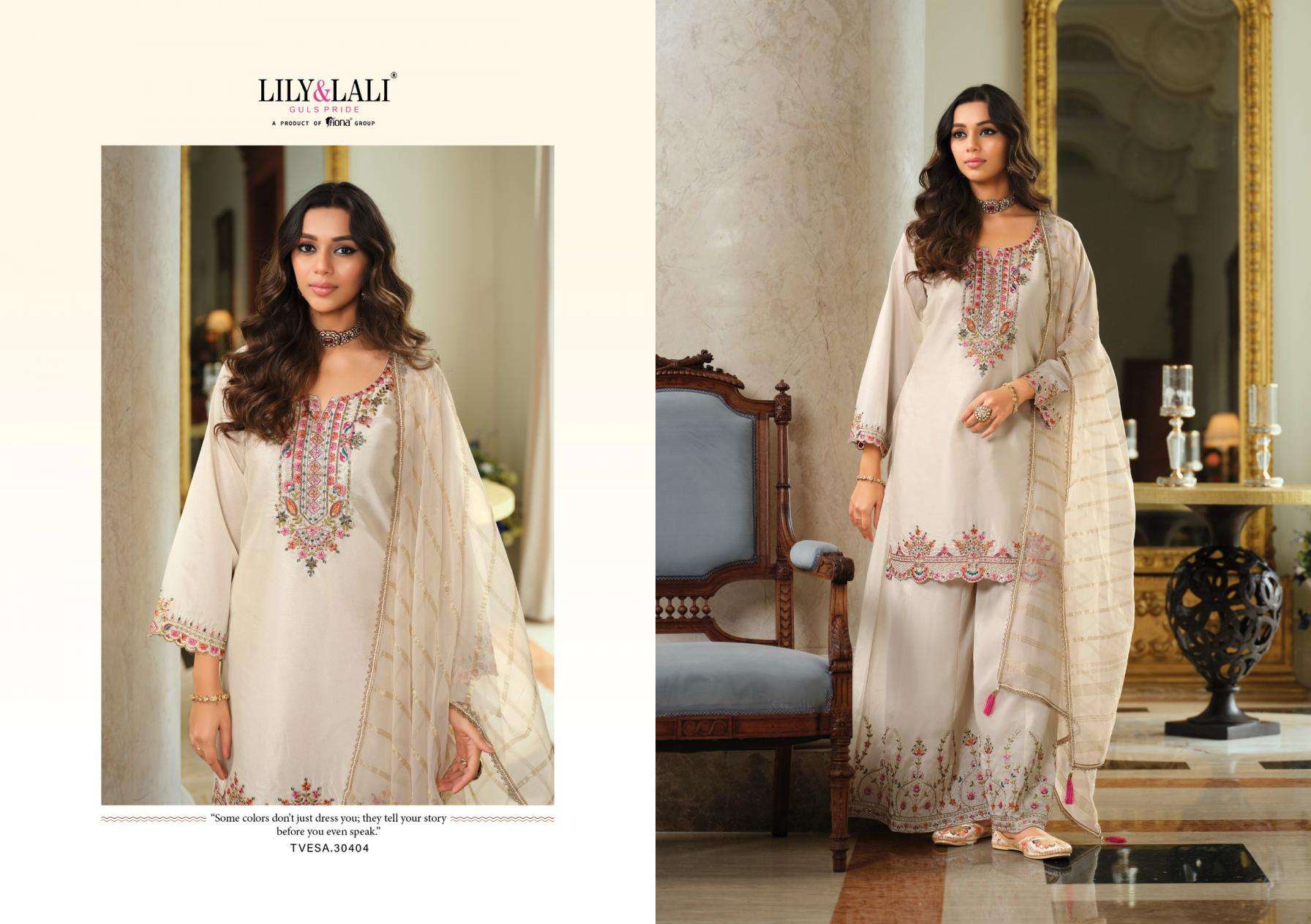 Lily & Lali Presents Tvesa Silk Readymade Designer Plazzo Kurtis Catalog Wholesaler And Exporter In Surat 