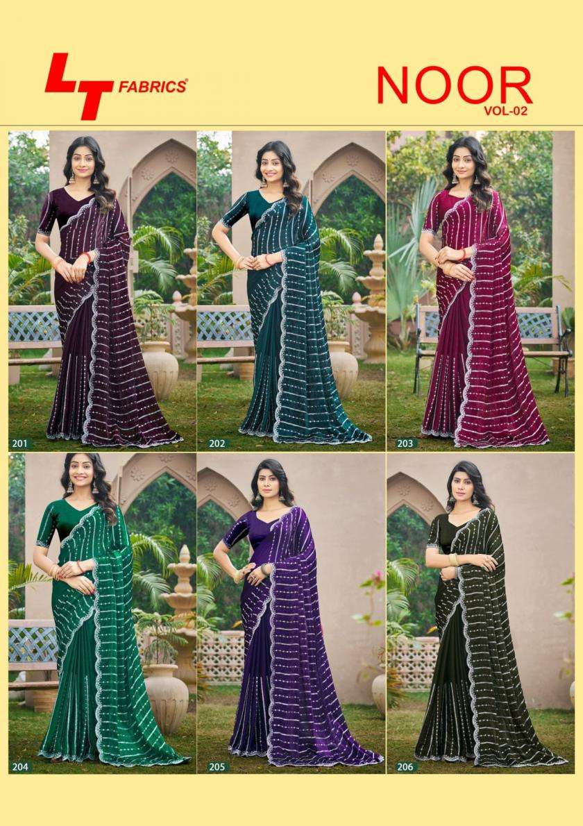 Lt Fashion Presents Noor Vol-2 Fendy Casual Summer Beauty Saree Catalog Wholesaler And Exporter 