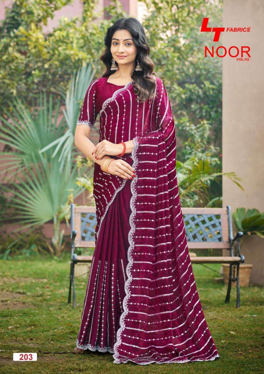 Lt Fashion Presents Noor Vol-2 Fendy Casual Summer Beauty Saree Catalog Wholesaler And Exporter 