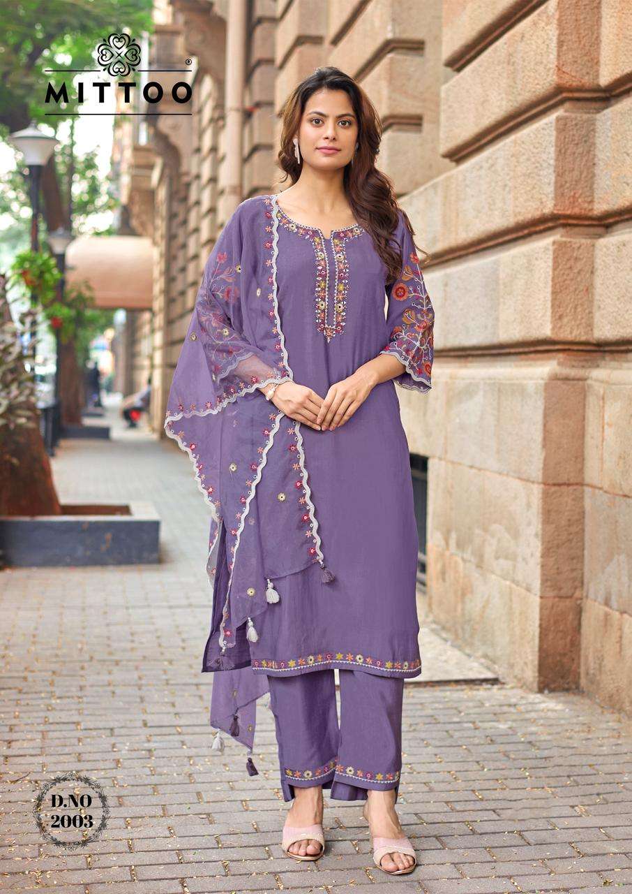 MITTOO PRESENTS RAJ MAHAL FANCY KURTIS CATALOG WHOLESALER AND EXPORTER IN SURAT