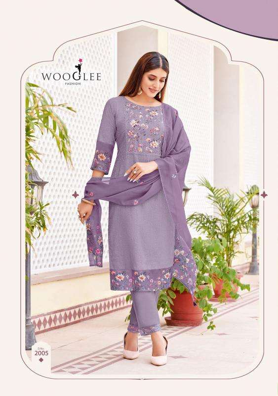 wooglee presents kashmira cotton shifli work shop trendy full stitch 3pcs dress