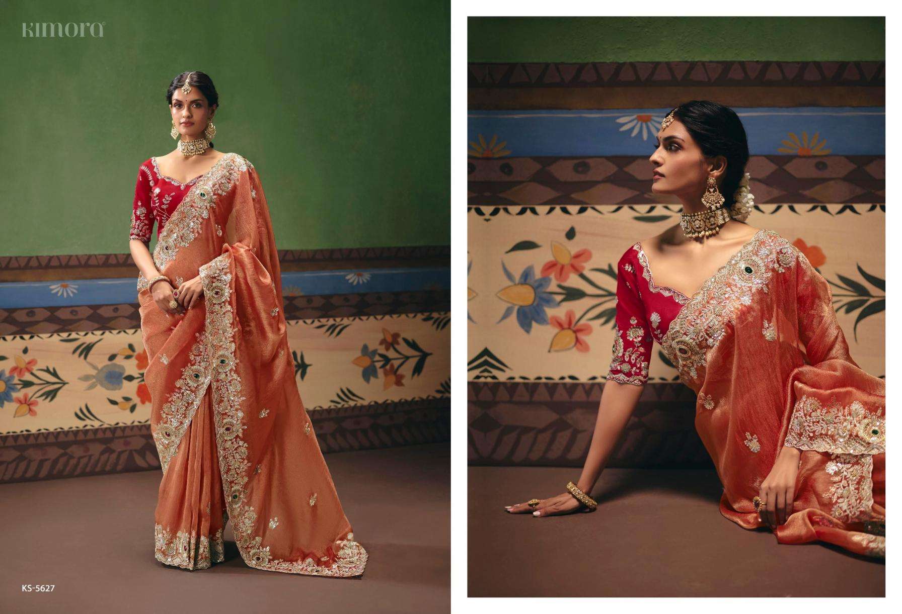 kimora presents shringar vol 14 5621-5631 premium sarees catalog collection