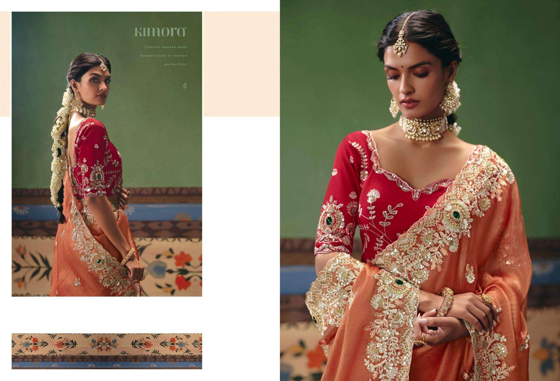 kimora presents shringar vol 14 5621-5631 premium sarees catalog collection