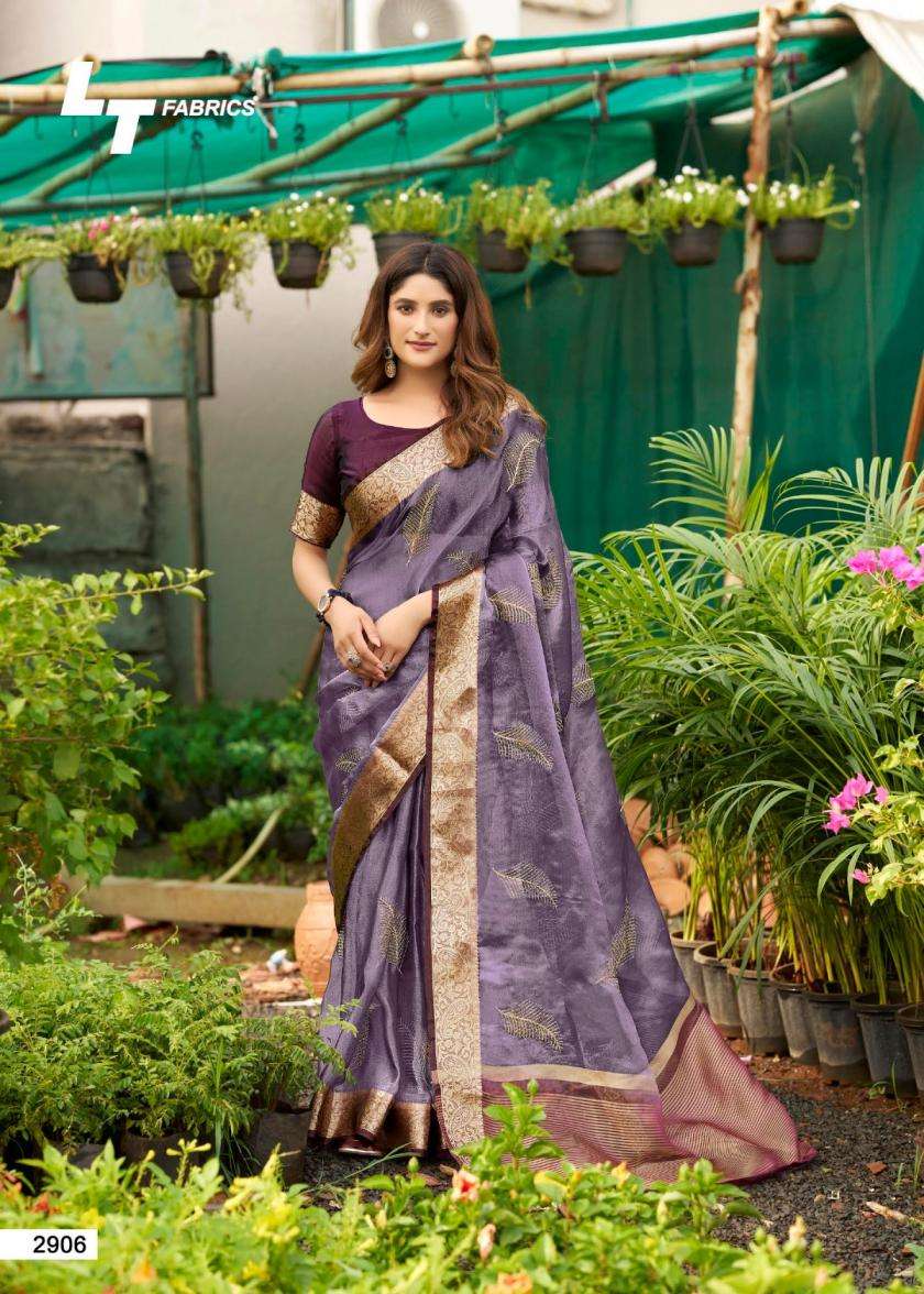 Lt Fashion Presents Signature Vol-29 Nylon Glossy Jacquard Attractive Saree Catalog Wholesaler And Exporter 