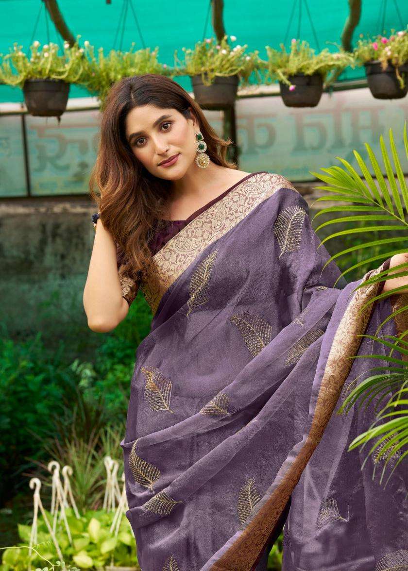 Lt Fashion Presents Signature Vol-29 Nylon Glossy Jacquard Attractive Saree Catalog Wholesaler And Exporter 