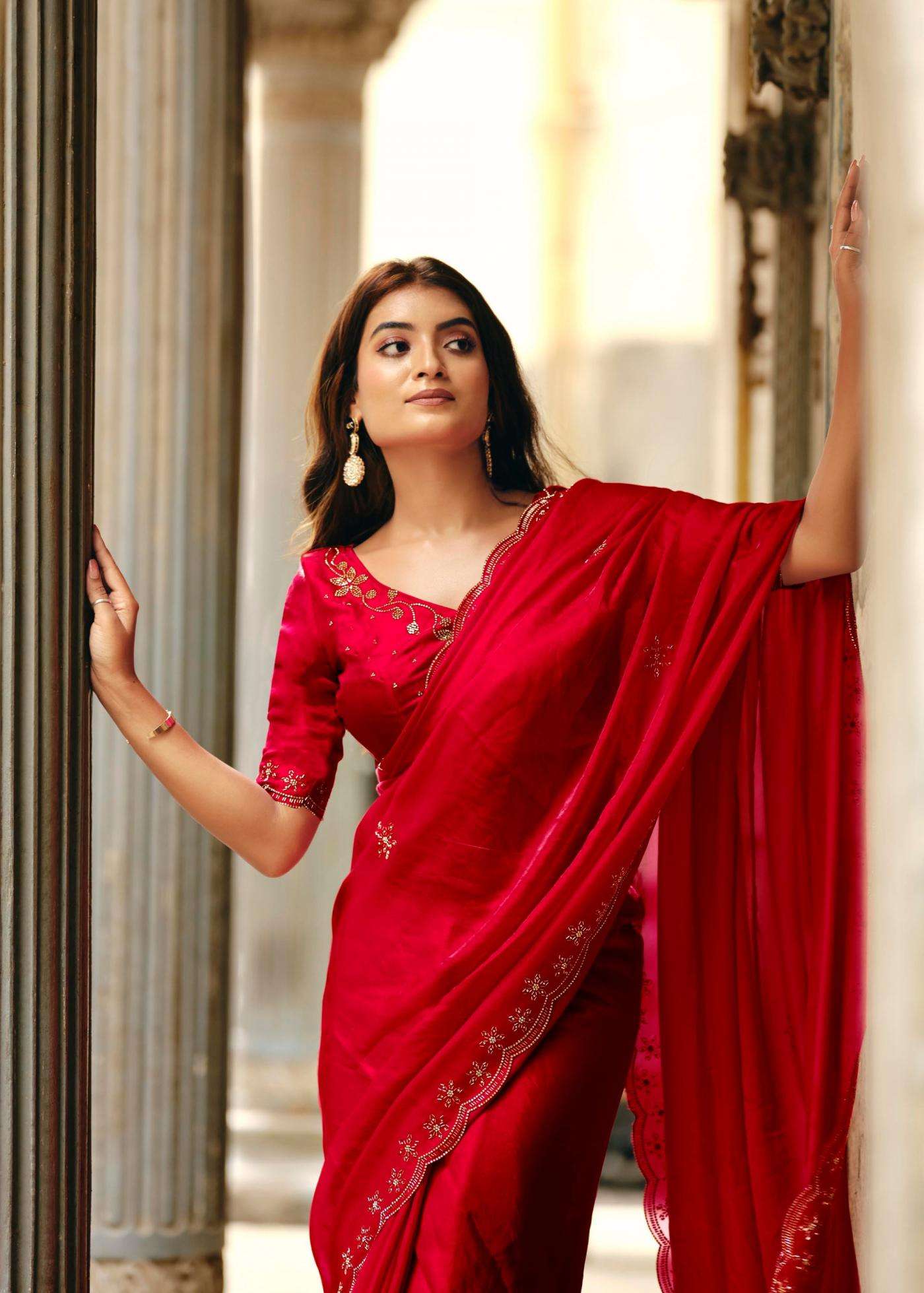 Lt Fashion Presents Signature Vol-35 Amazing Nylon Glossy Fabric Sarees Catalog Wholesaler And Exporter 