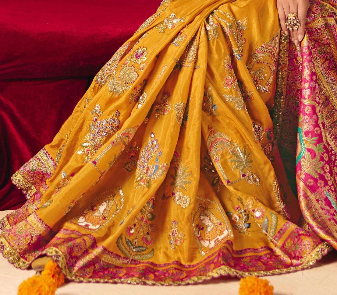 tathastu presents anaara 8201-8212 dola zari silk traditional bridan wear sarees catalog wholesaler and exporters