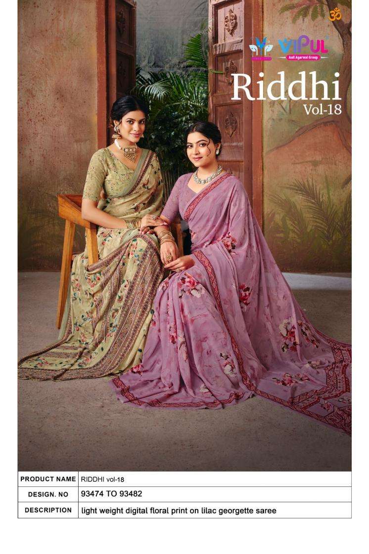 vipul presents raddhi vol 18 shop trendy georgette saree 