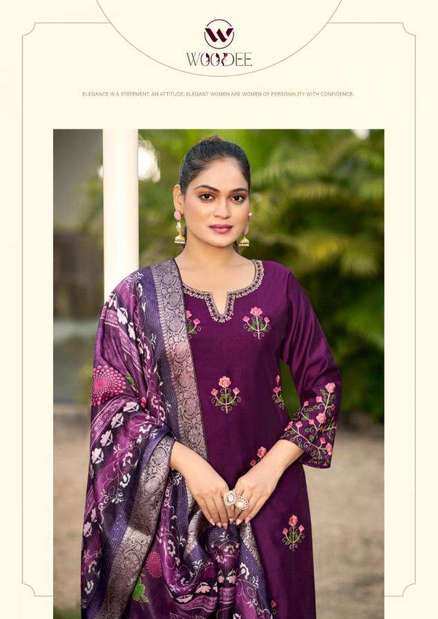 Woodee Presents Himani Viscose Gadhawal Readymade Suit For Womens Catalog Wholesaler 