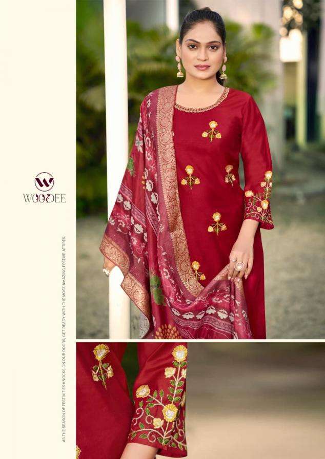 Woodee Presents Himani Viscose Gadhawal Readymade Suit For Womens Catalog Wholesaler 