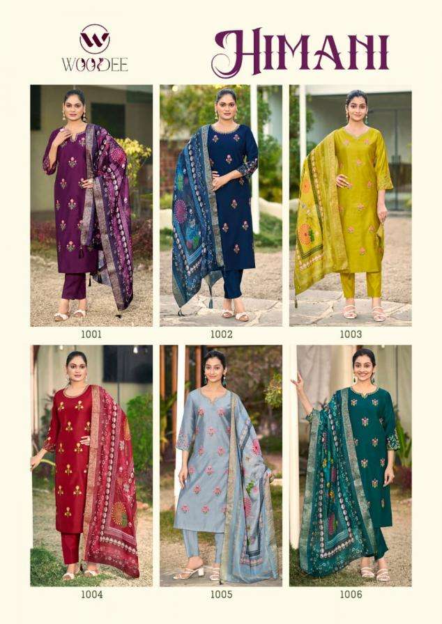 Woodee Presents Himani Viscose Gadhawal Readymade Suit For Womens Catalog Wholesaler 