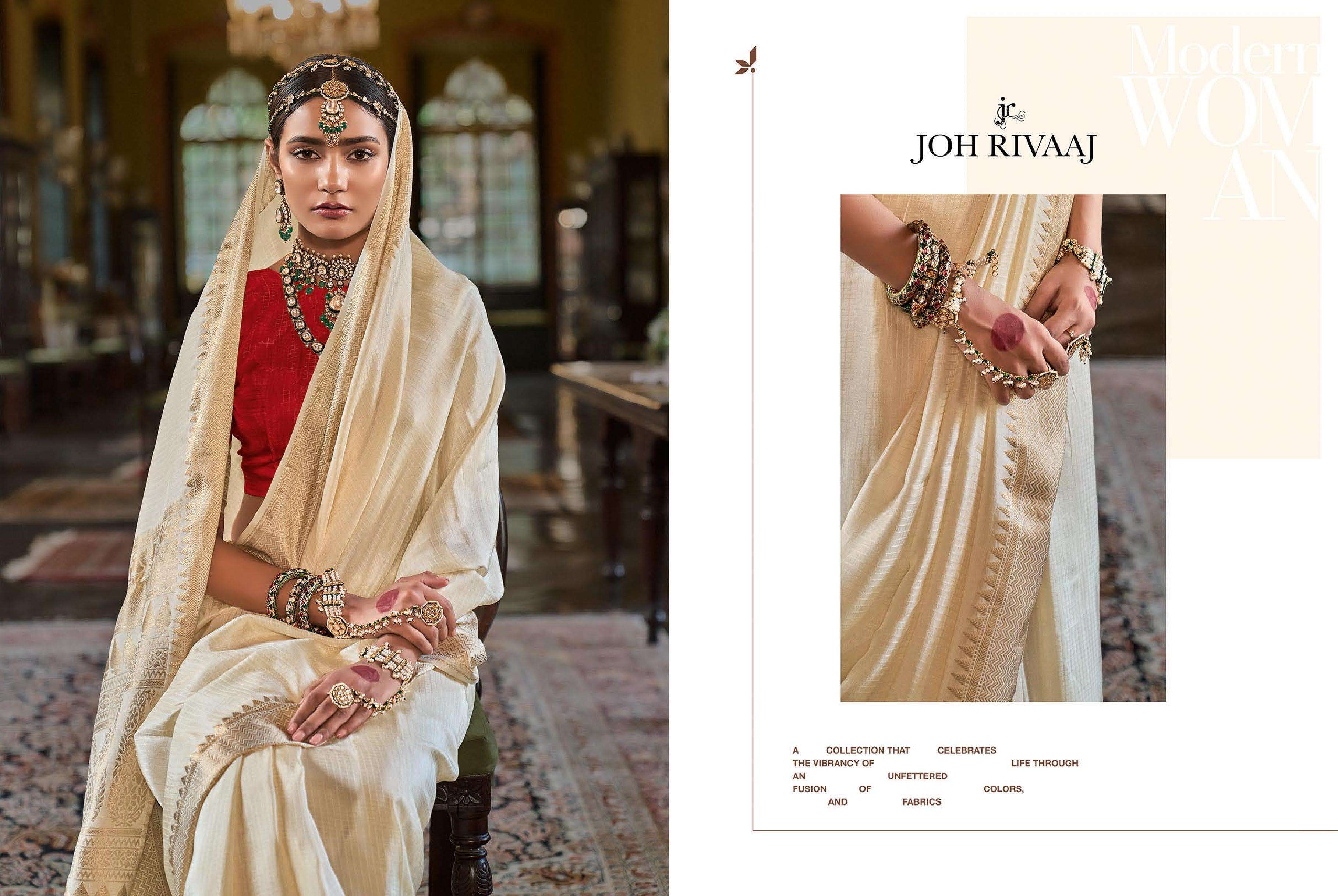 JOH RIVAAJ PRESENTS JASMIRA 3401 TO 3407 BOLLYWOOD STYLE PARTYWEAR SAREES CATALOG WHOLESALER AND EXPORTERS IN SURAT
