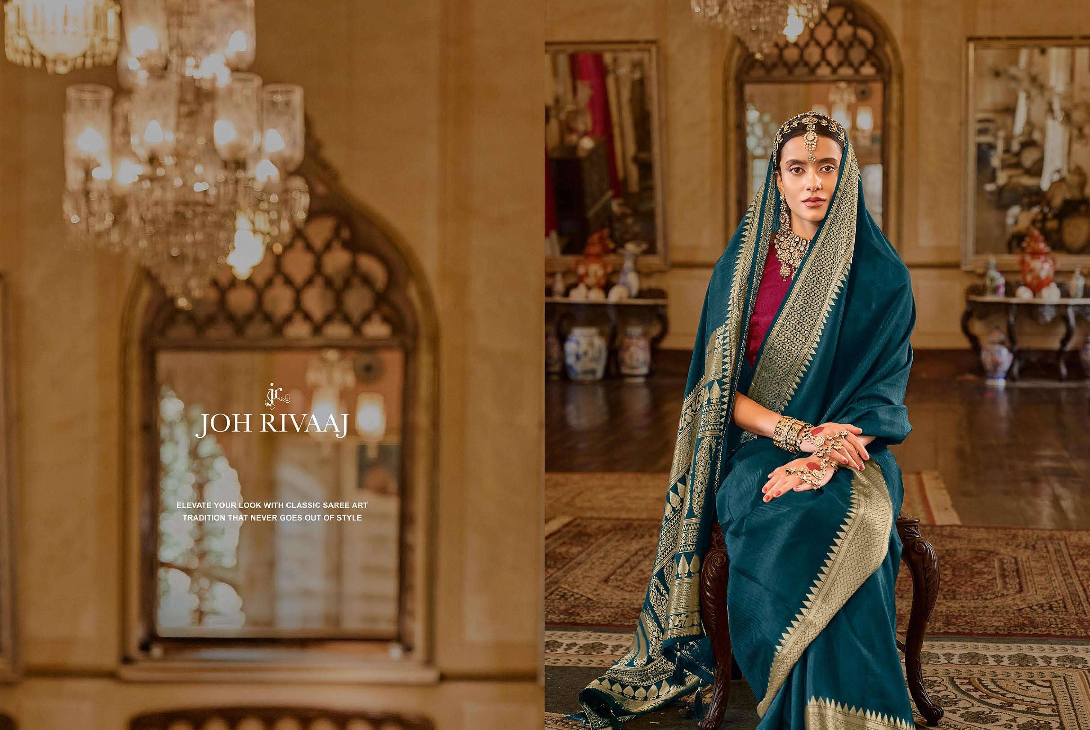 JOH RIVAAJ PRESENTS JASMIRA 3401 TO 3407 BOLLYWOOD STYLE PARTYWEAR SAREES CATALOG WHOLESALER AND EXPORTERS IN SURAT