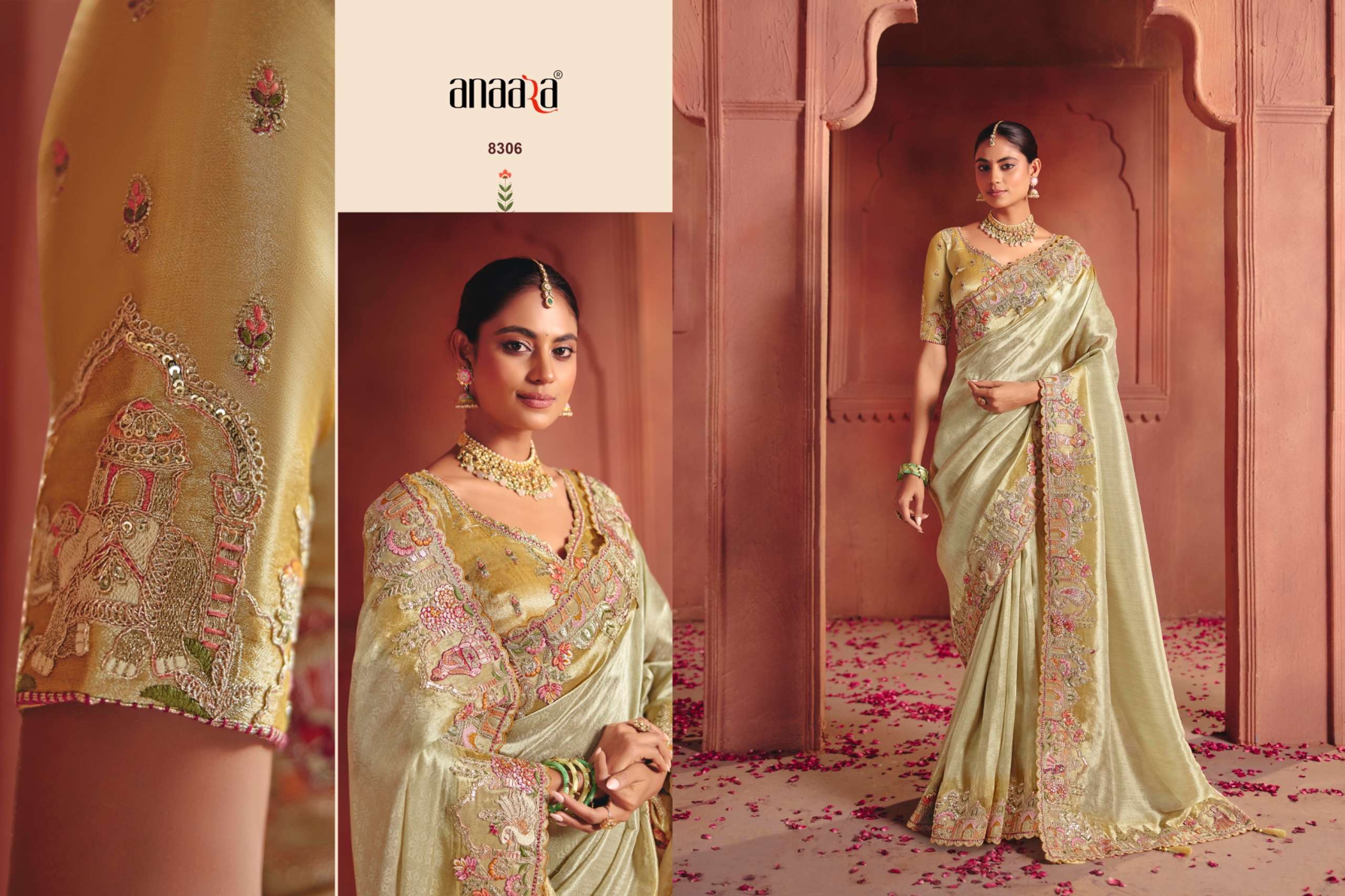 TATHASTU PRESENT ANAARA 8300 SERIES BRIDAL DESIGNER SAREES CATALOG WHOLESALER AND EXPORTERS IN SURAT