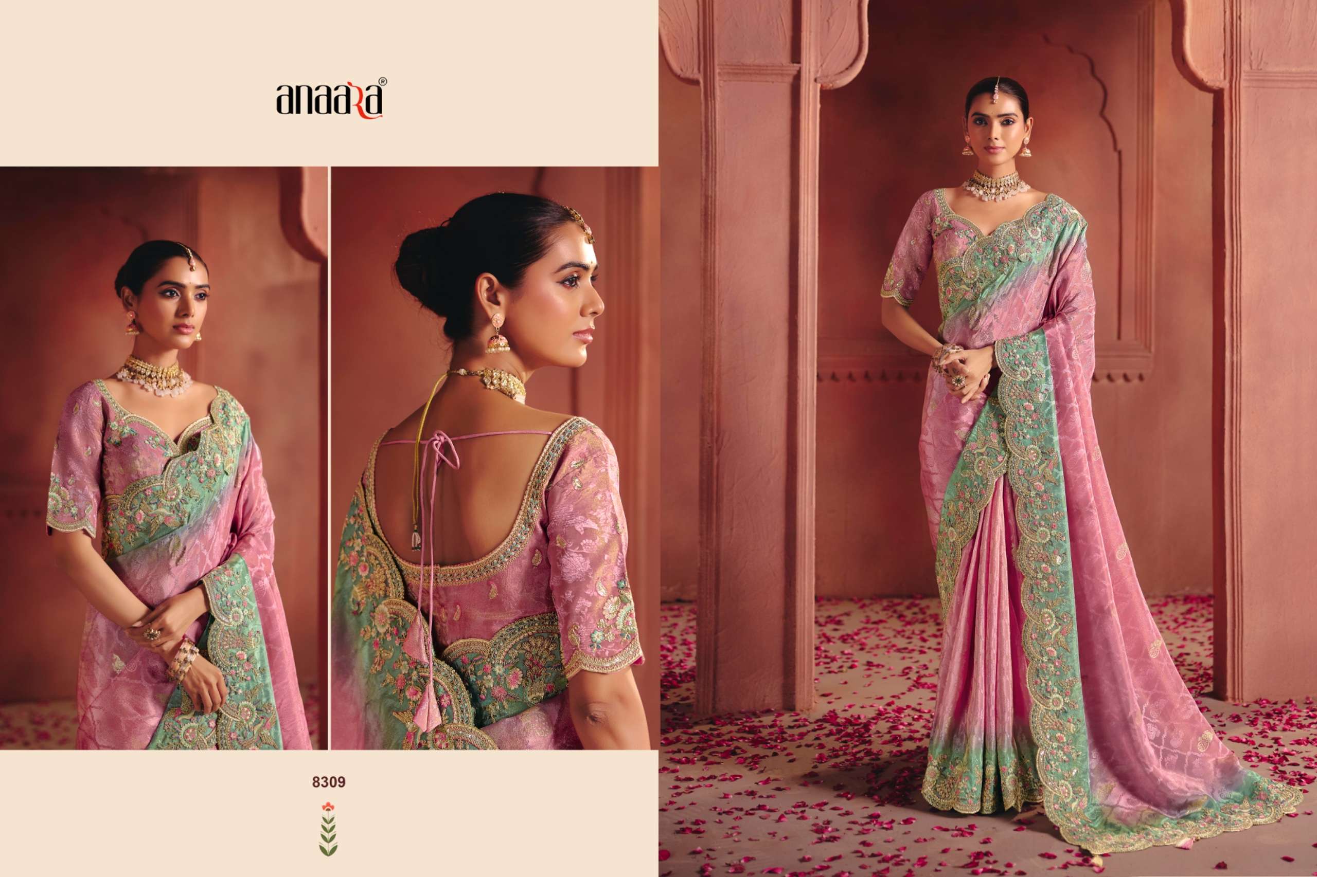 TATHASTU PRESENT ANAARA 8300 SERIES BRIDAL DESIGNER SAREES CATALOG WHOLESALER AND EXPORTERS IN SURAT
