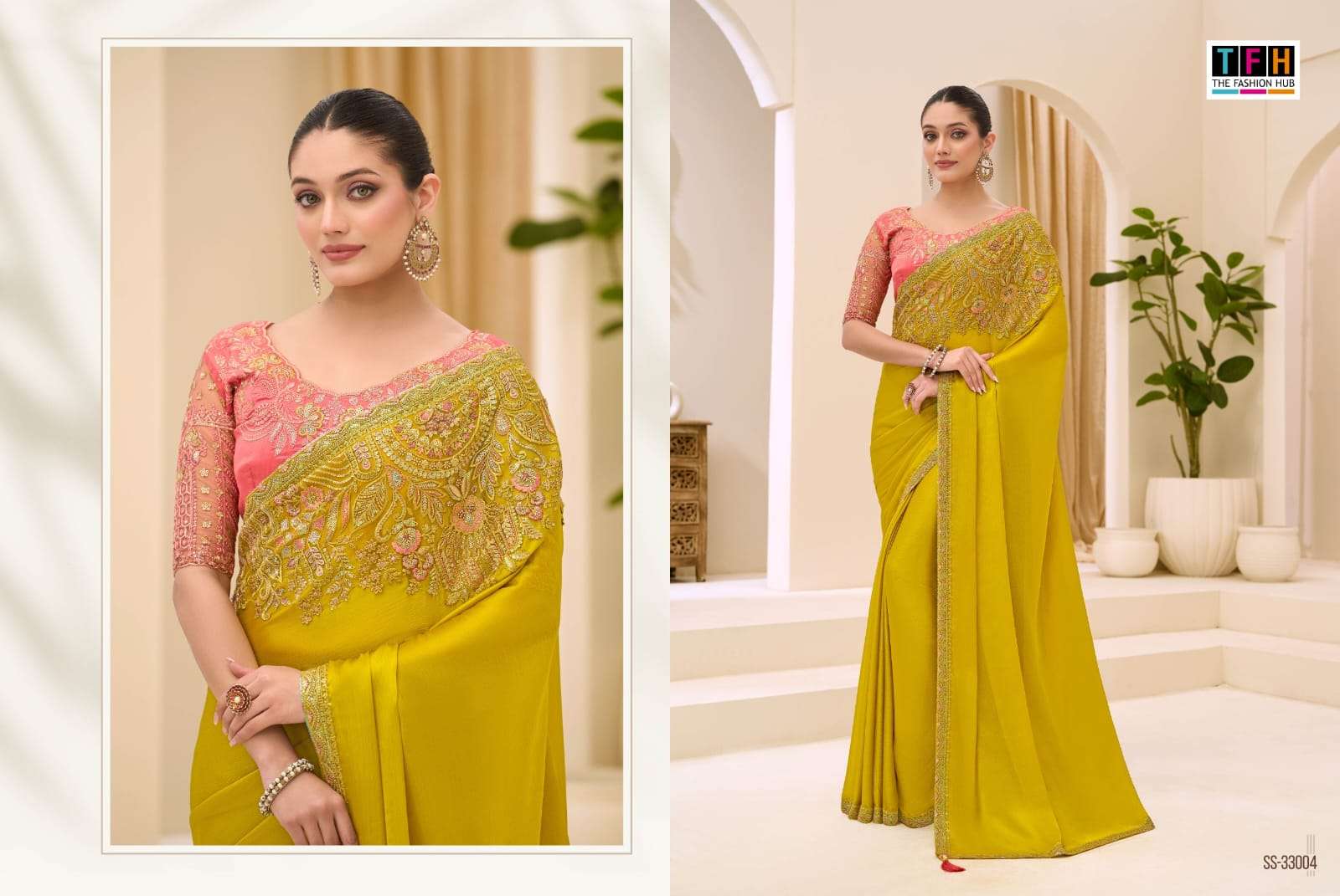 TFH PRESENTS SILVER SCREEN 23RD EDITION 33001 TO 330018 SEIRES DESINGER PARTYWEAR SAREES CATALOG WHOLESALER AND EXPORTERS IN SURAT