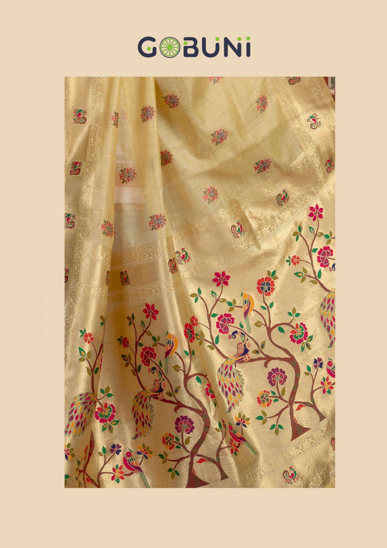 Gobuni Presents Sakshi Fashionable Super Kota Paithani Saree Catalog Wholesaler And Exporteer 