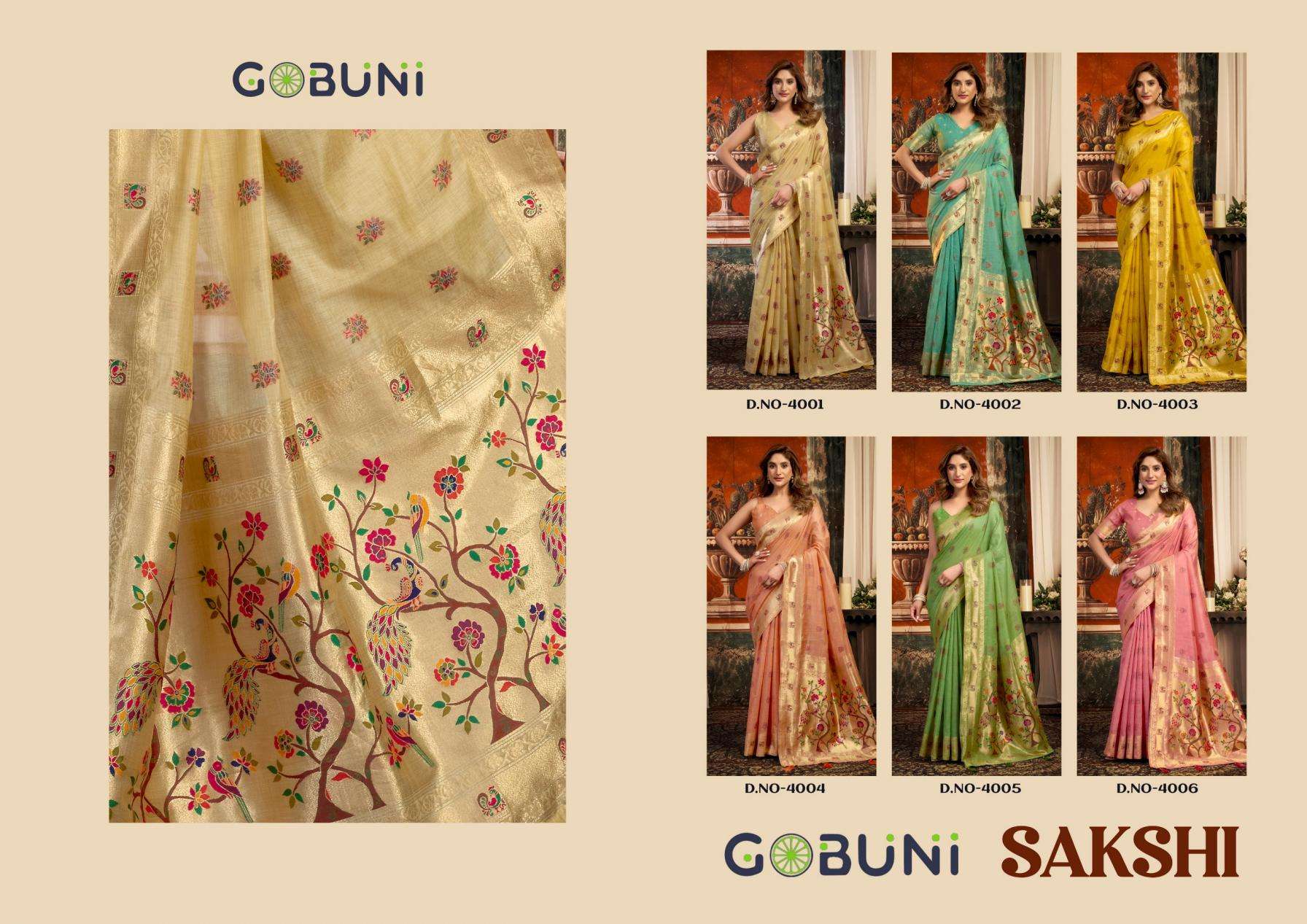 Gobuni Presents Sakshi Fashionable Super Kota Paithani Saree Catalog Wholesaler And Exporteer 