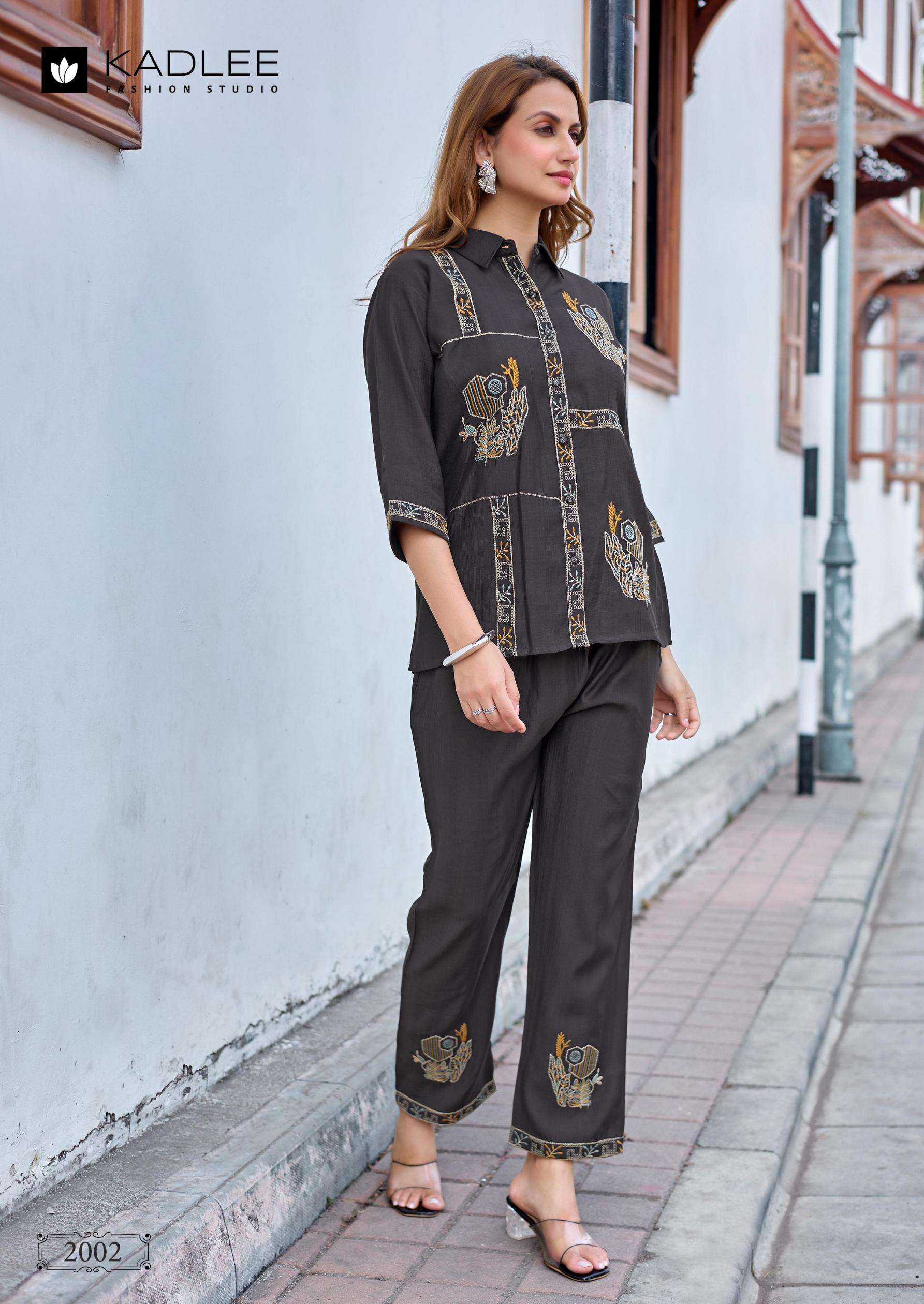Kadlee Presents Dream Girl Viscose Weaving Readymade Womens Stylish Co-ord Catalog Wholesaler And Exporter In Surat 