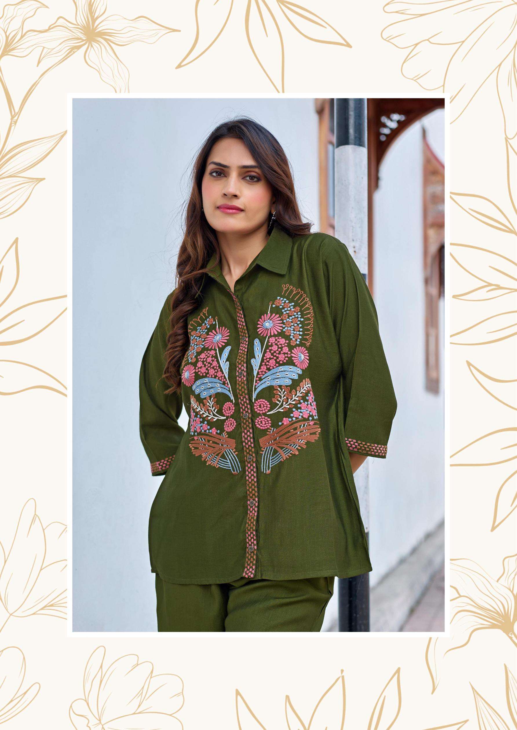 Kadlee Presents Dream Girl Viscose Weaving Readymade Womens Stylish Co-ord Catalog Wholesaler And Exporter In Surat 