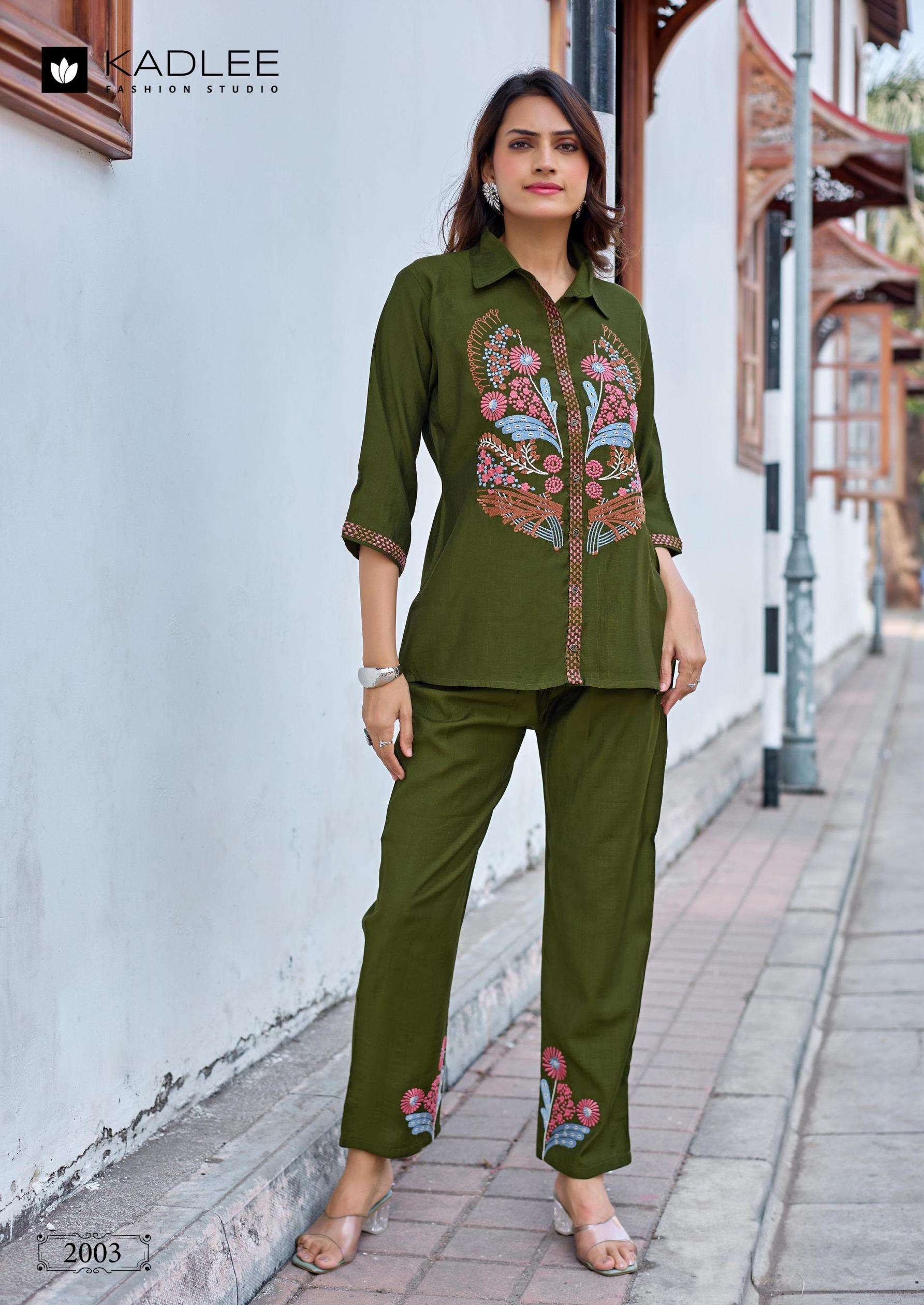 Kadlee Presents Dream Girl Viscose Weaving Readymade Womens Stylish Co-ord Catalog Wholesaler And Exporter In Surat 