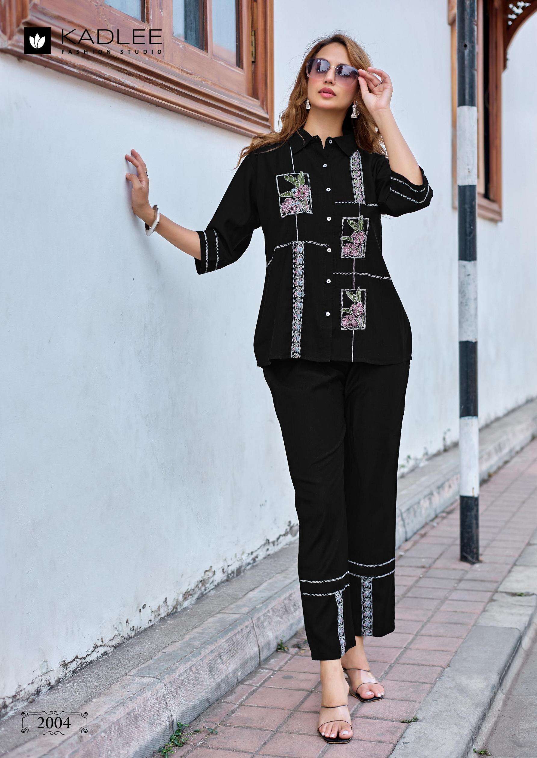 Kadlee Presents Dream Girl Viscose Weaving Readymade Womens Stylish Co-ord Catalog Wholesaler And Exporter In Surat 