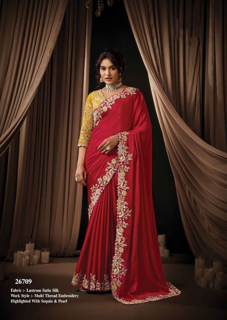 Mahotsav Presents Moh Manthan 26700 series Fancy Party Wear Saree Catalog Wholesaler And Exporter 