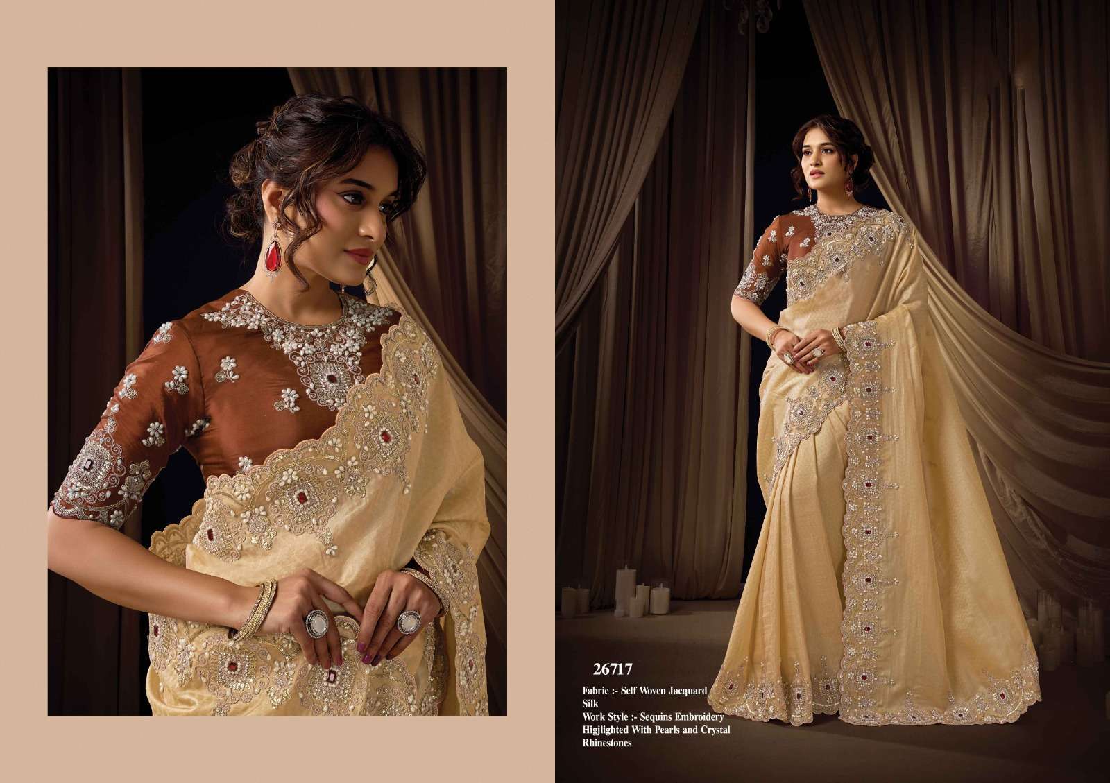 Mahotsav Presents Moh Manthan 26700 series Fancy Party Wear Saree Catalog Wholesaler And Exporter 
