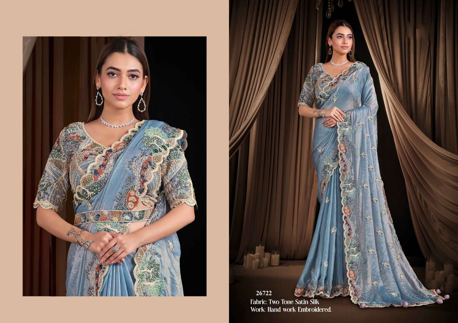 Mahotsav Presents Moh Manthan 26700 series Fancy Party Wear Saree Catalog Wholesaler And Exporter 
