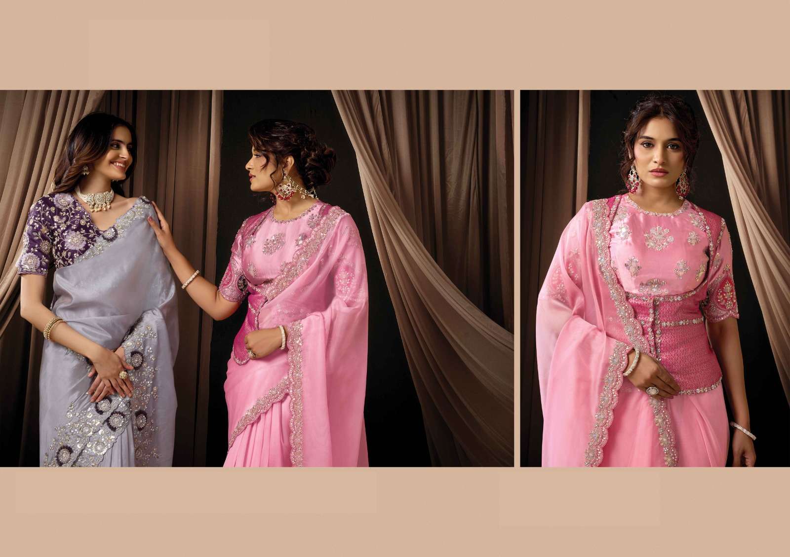 Mahotsav Presents Moh Manthan 26700 series Fancy Party Wear Saree Catalog Wholesaler And Exporter 