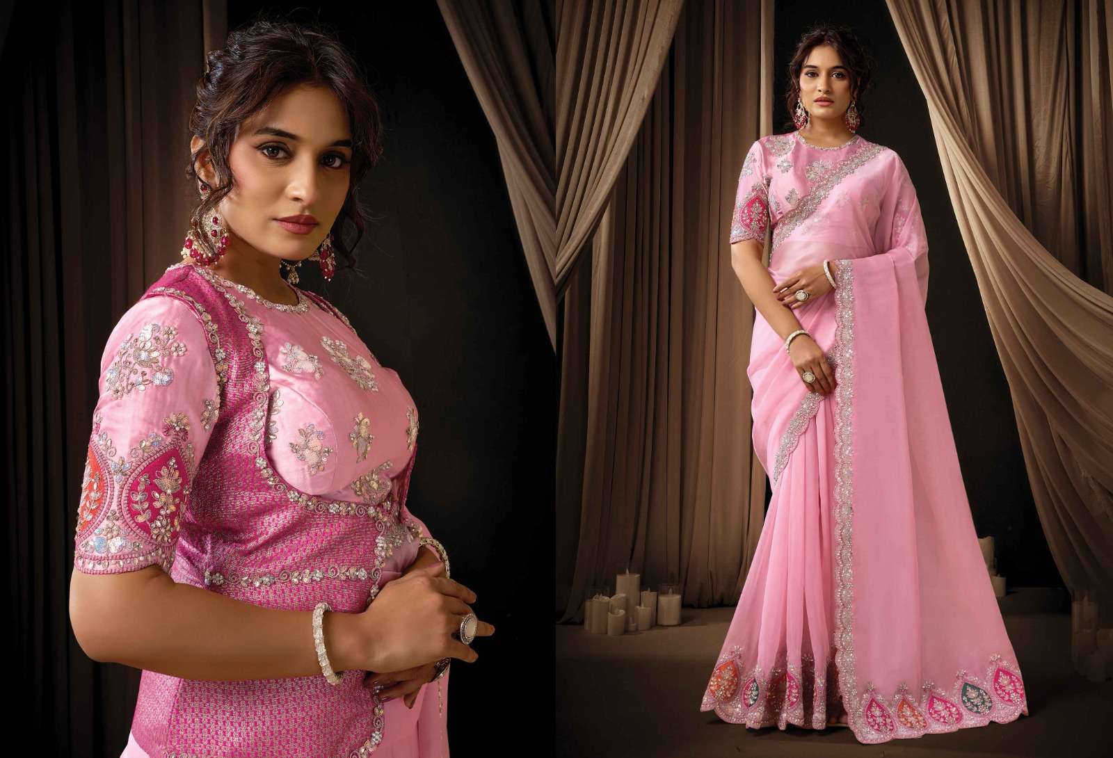 Mahotsav Presents Moh Manthan 26700 series Fancy Party Wear Saree Catalog Wholesaler And Exporter 