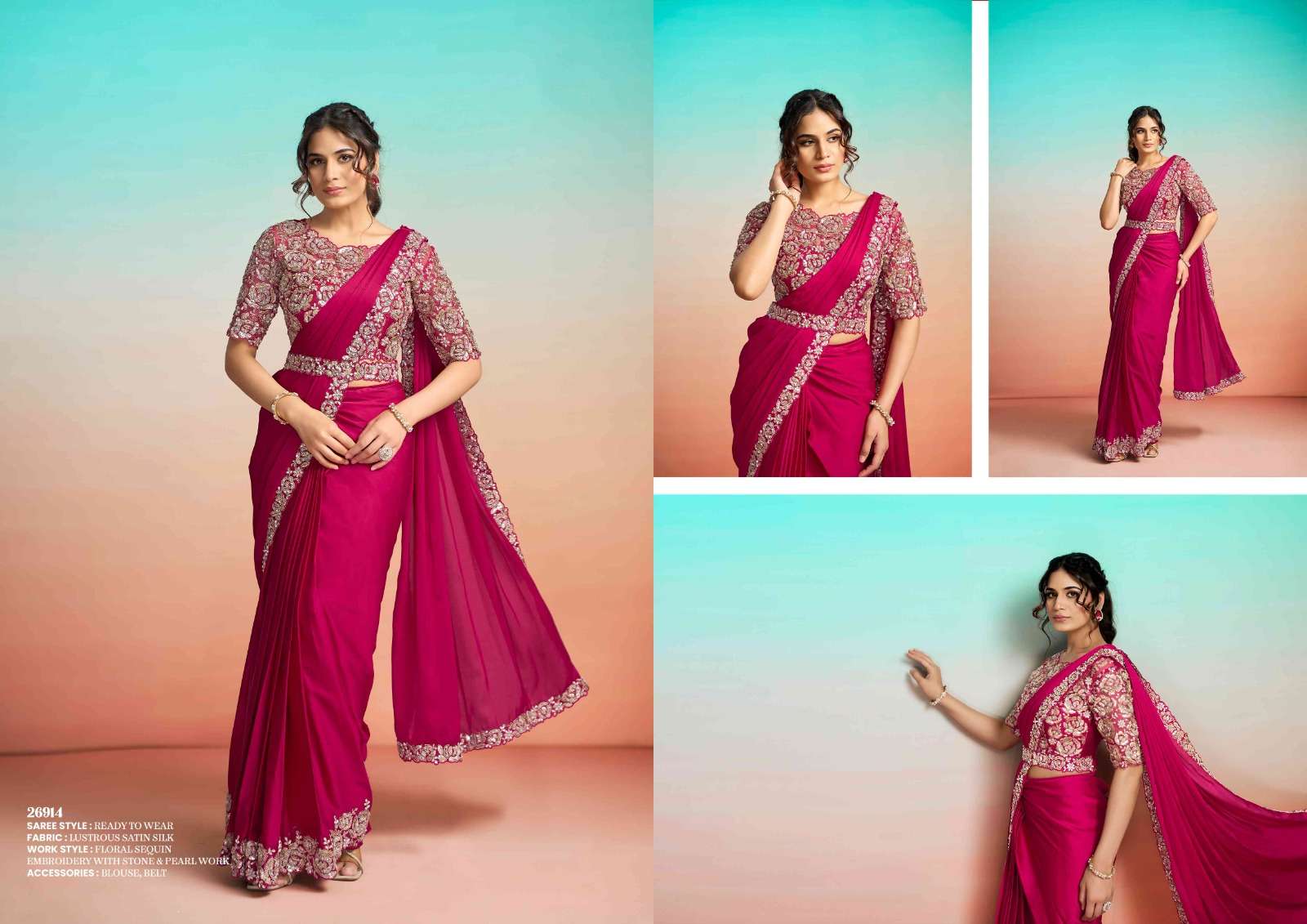 Mahotsav Presents Mohmanthan 26900 It Girl Edit Fancy Crape Silk Exclusive Sarees For Every Occasion Catalog wholesaler and Exporter 