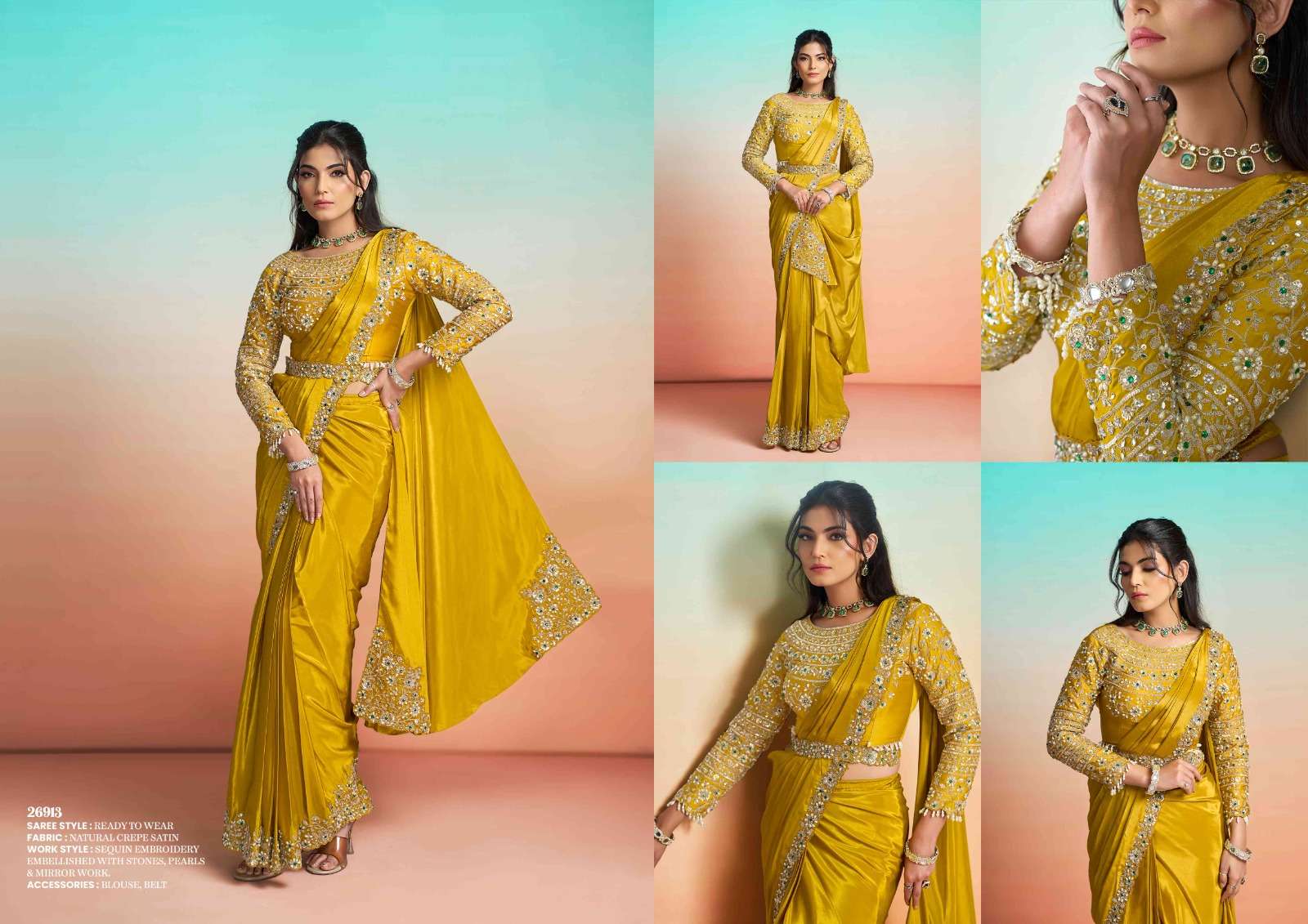 Mahotsav Presents Mohmanthan 26900 It Girl Edit Fancy Crape Silk Exclusive Sarees For Every Occasion Catalog wholesaler and Exporter 