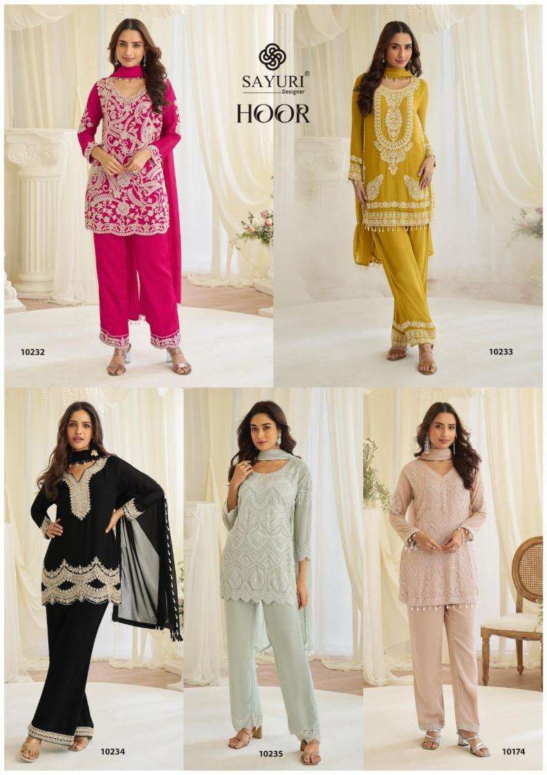 Sayuri Designer Presents Hoor Readymade Fashionale Georgette Plazzo Kurti Dupatta Catalog Wholesaler And Exporter 