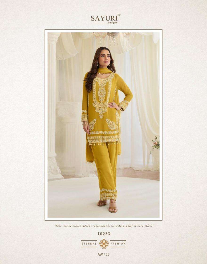 Sayuri Designer Presents Hoor Readymade Fashionale Georgette Plazzo Kurti Dupatta Catalog Wholesaler And Exporter 