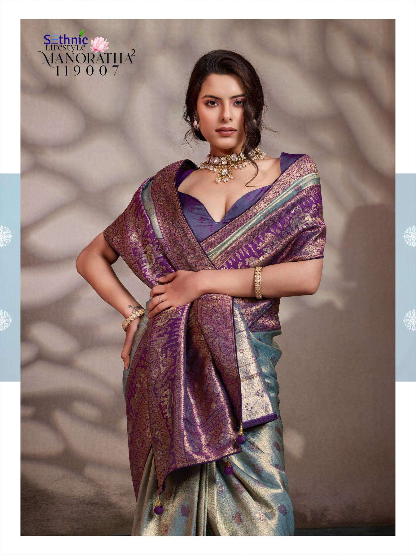 Sethnic Lifestyle Presents Manoratha Vol-2 Kanjivaram Soft Silk Occasion Wear Sarees Catalog Wholesaler And Exporter 