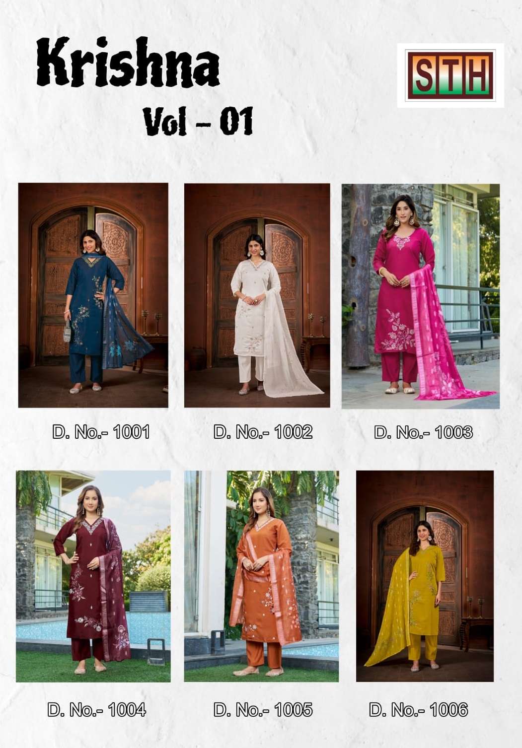 STH PRESENTS KRISHNA VOL-1 DESIGNER FANCY KURTIS CATALOG WHOLESALER AND EXPORTER IN SURAT 