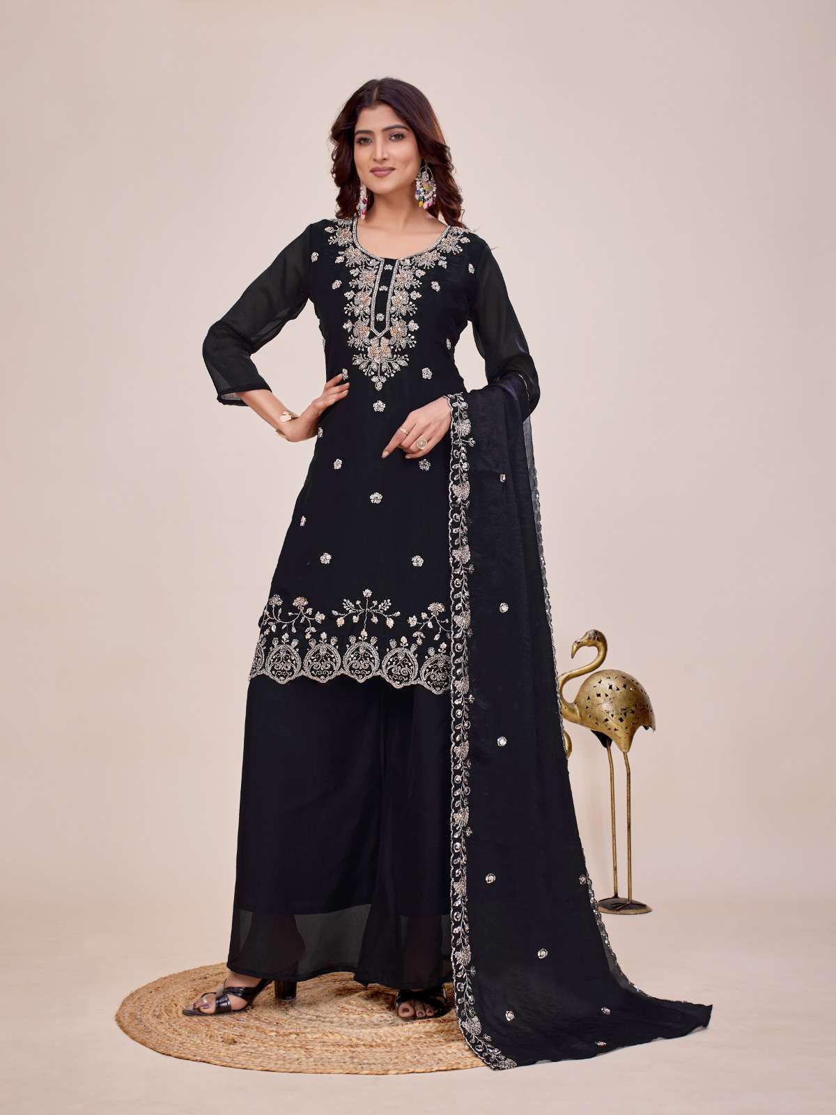 STH PRESENTS KRISHNA VOL-2 DESIGNER FANCY KURTIS PLAZZO CATALOG WHOLESALER AND EXPORTER IN SURAT 