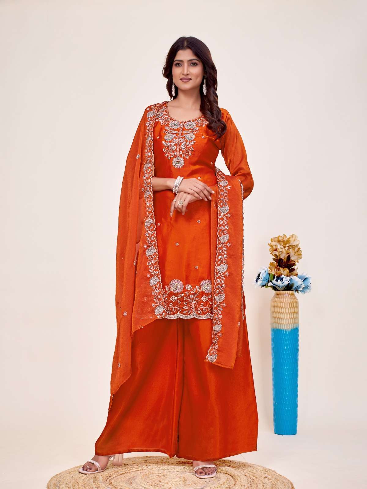 STH PRESENTS KRISHNA VOL-2 DESIGNER FANCY KURTIS PLAZZO CATALOG WHOLESALER AND EXPORTER IN SURAT 