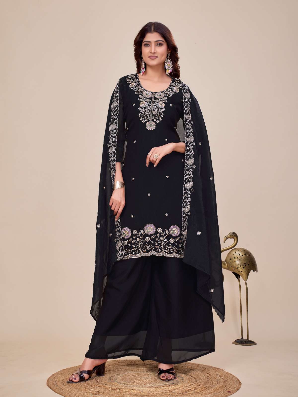 STH PRESENTS KRISHNA VOL-2 DESIGNER FANCY KURTIS PLAZZO CATALOG WHOLESALER AND EXPORTER IN SURAT 