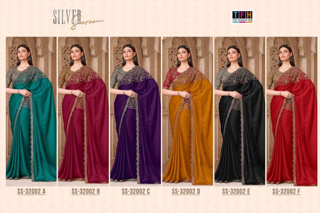 TFH Presents Silver Screen 320002 Series Wedding Special Sarees For Womens Catalog Wholesaler And Exporter 